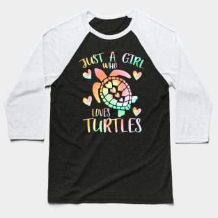 Just a girl who loves turtles Baseball T-Shirt